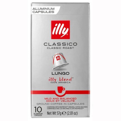 Capsule cafea illy Lungo Classico – Compatibile Nespresso® 10 buc